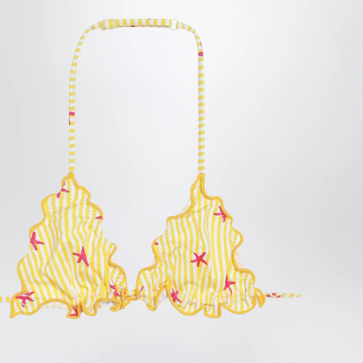 MC2 Saint Barth - Yellow/white striped bikini with starfish Brand Apparel &amp; Accessories