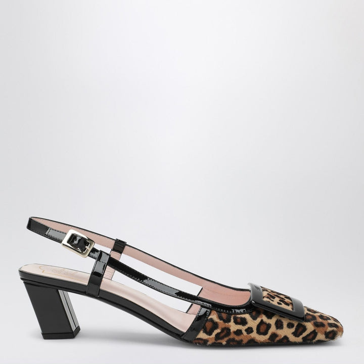 Apparel &amp; Accessories ROGER VIVIER - Belle Vivier leopard print pony skin slingback Brand