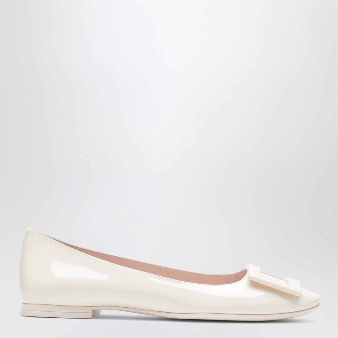 Apparel & Accessories ROGER VIVIER - U Look ballet flats in ivory patent leather Brand