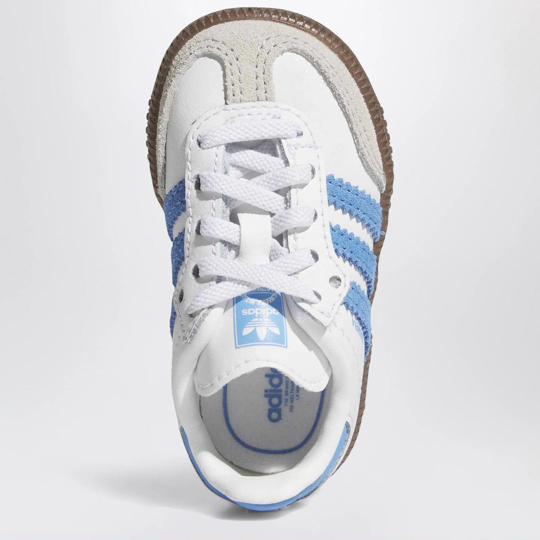 adidas Originals - OG Samba sneakers in white/blue with elastic laces Brand Apparel &amp; Accessories > Shoes