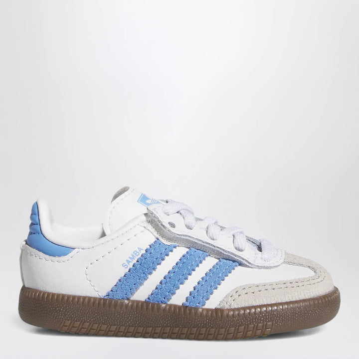 adidas Originals - OG Samba sneakers in white/blue with elastic laces Brand Apparel &amp; Accessories > Shoes 19