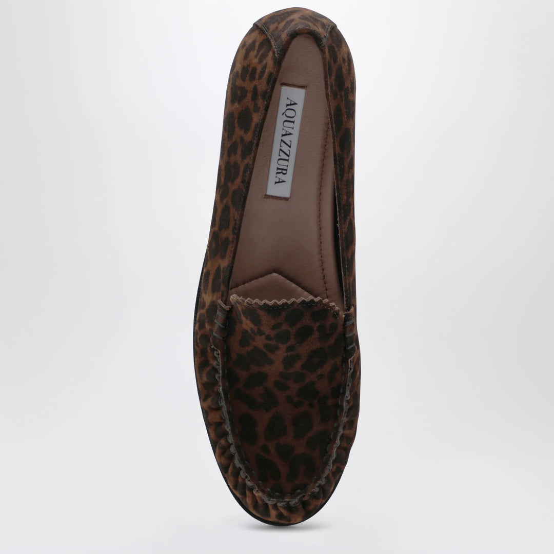 Aquazzura - Leopard-print suede loafers Brand Apparel &amp; Accessories > Shoes