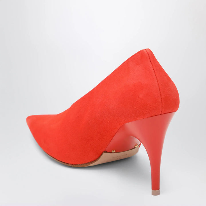 Balenciaga - Duchesse 90 mm suede goatskin pumps in tangerine Brand Apparel &amp; Accessories > Shoes