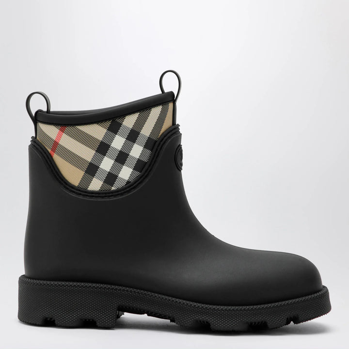 Burberry - Marsh Stamp rubber and nylon rain boots in black Brand Apparel &amp; Accessories > Shoes 36 IT