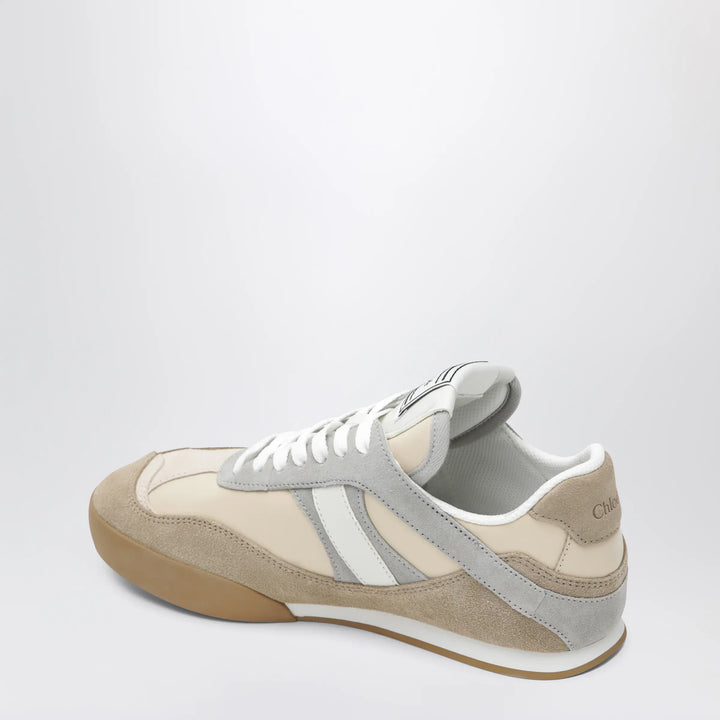 Chloé - Kick sneakers in leather and suede in dove grey Brand Apparel &amp; Accessories > Shoes