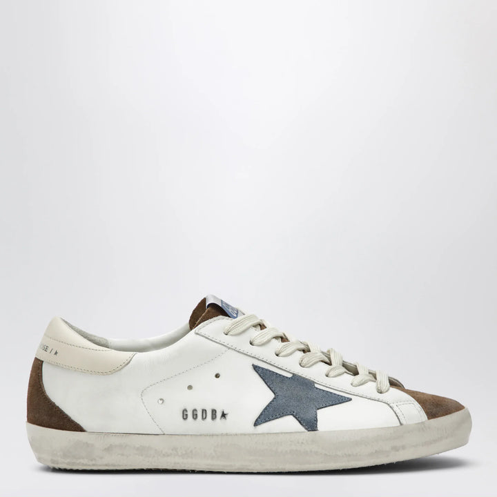 Golden Goose - Golden Goose Super-Star sneakers in white/brown/denim blue/cream Brand Apparel &amp; Accessories > Shoes 39 IT