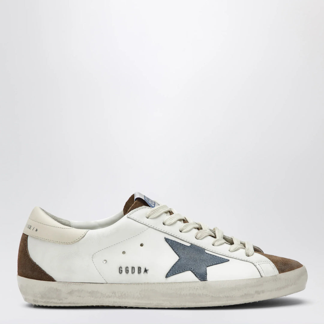 Golden Goose - Golden Goose Super-Star sneakers in white/brown/denim blue/cream Brand Apparel &amp; Accessories > Shoes 39 IT
