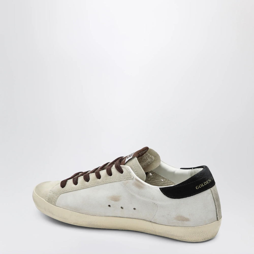 Golden Goose - Golden Goose Super-Star sneakers in white with animal-print star Brand Apparel & Accessories > Shoes