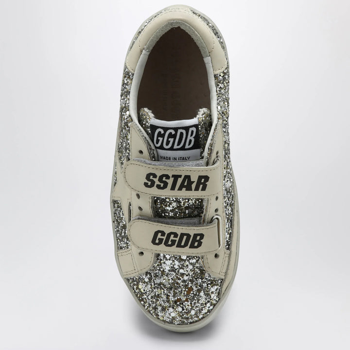 Golden Goose - Old School sneaker in platinum/cream glitter Brand Apparel &amp; Accessories > Shoes