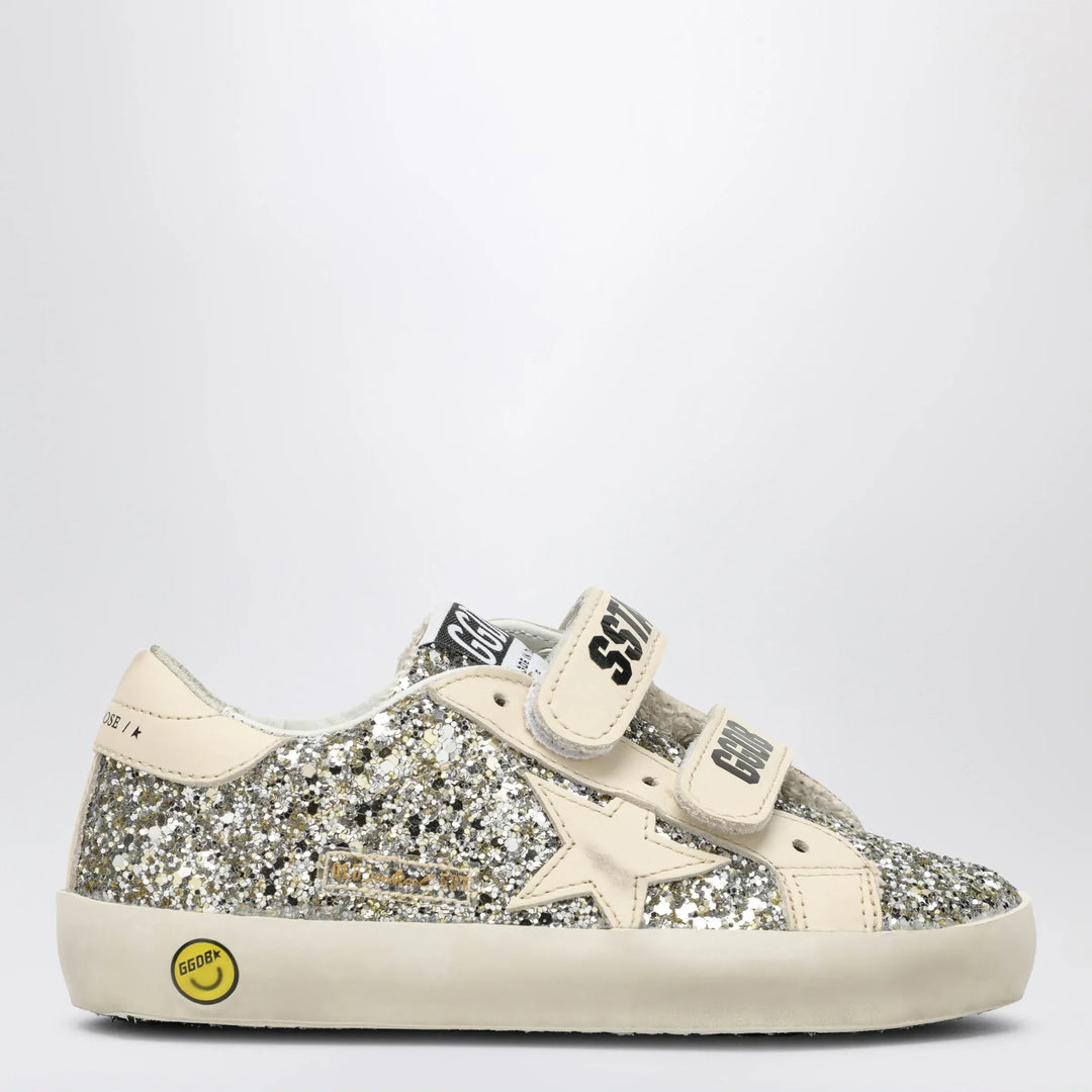 Golden Goose - Old School Sneakers in platinum/cream glitter Brand Apparel &amp; Accessories > Shoes 19