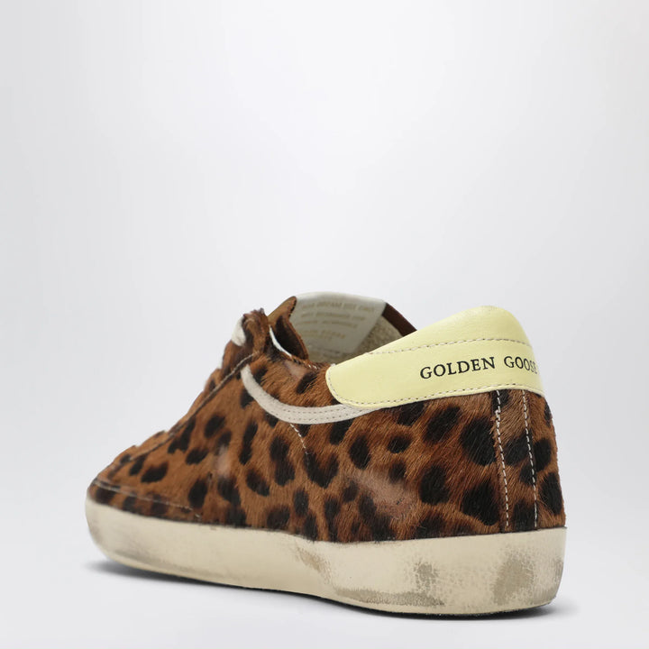 Golden Goose - Super-star Sneakers in leopard-print pony hair Brand Apparel &amp; Accessories > Shoes 39 IT