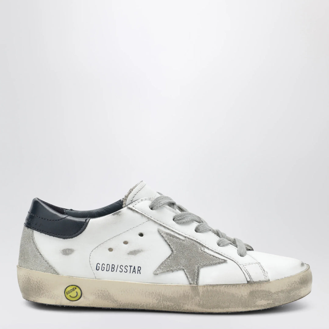 Golden Goose - Super-Star Sneakers in white/navy blue Brand Apparel &amp; Accessories > Shoes 28