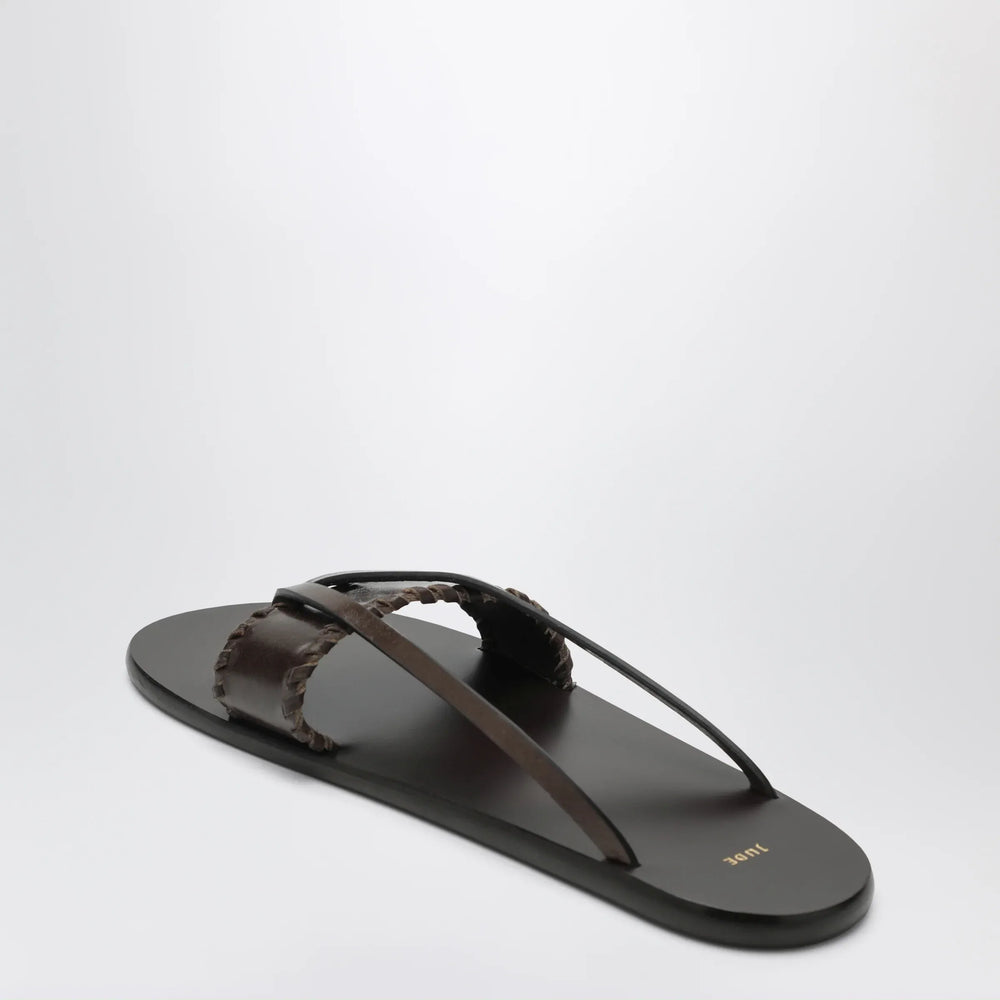Jude - Brown leather flip-flop sandals Brand Apparel & Accessories > Shoes