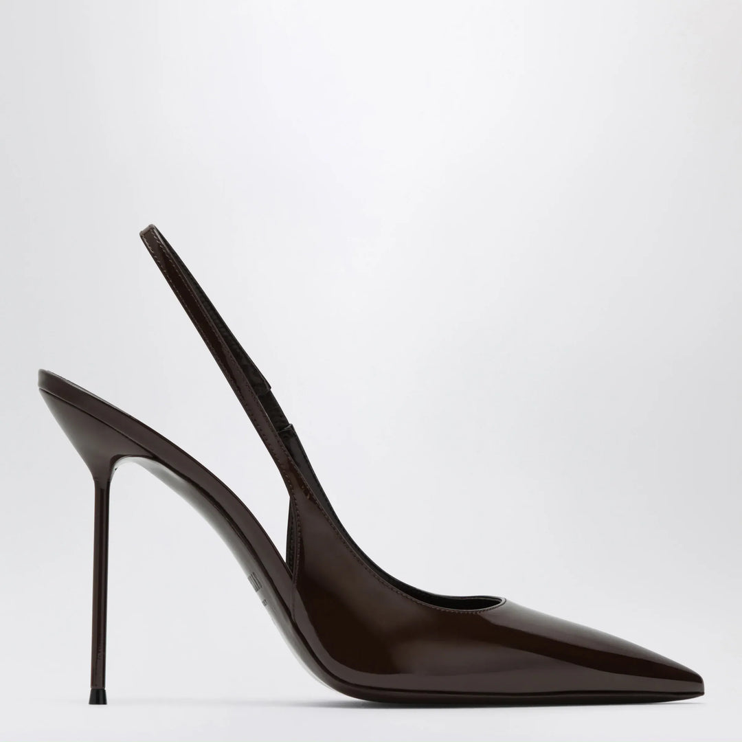 Paris Texas - Lidia slingback pumps in ebony patent leather Brand Apparel &amp; Accessories > Shoes 36,5 IT