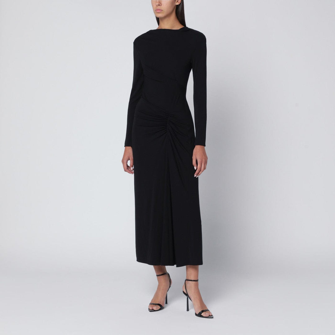 Apparel &amp; Accessories SIMKHAI - Ferrera dress in black draped jersey Brand