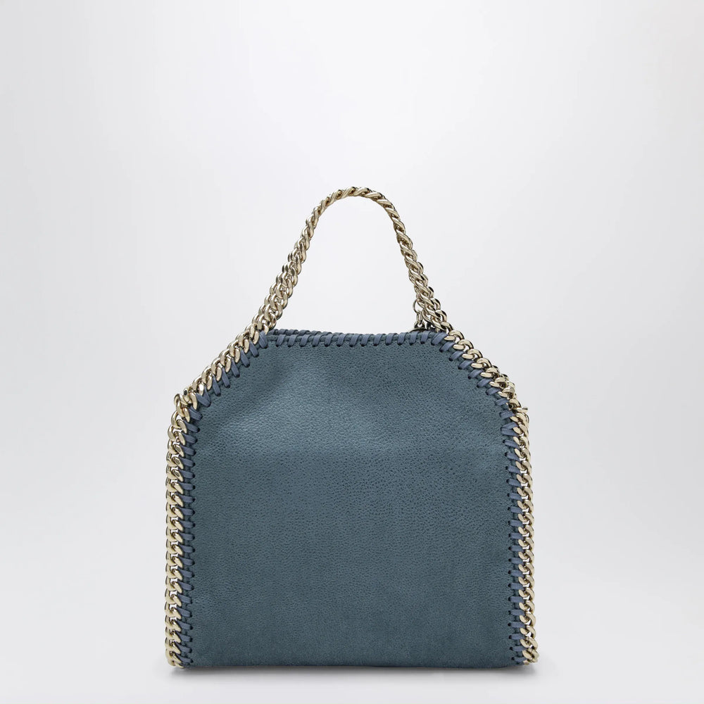 Stella McCartney - Falabella micro tote bag in vegan leather blue Brand Apparel & Accessories TU
