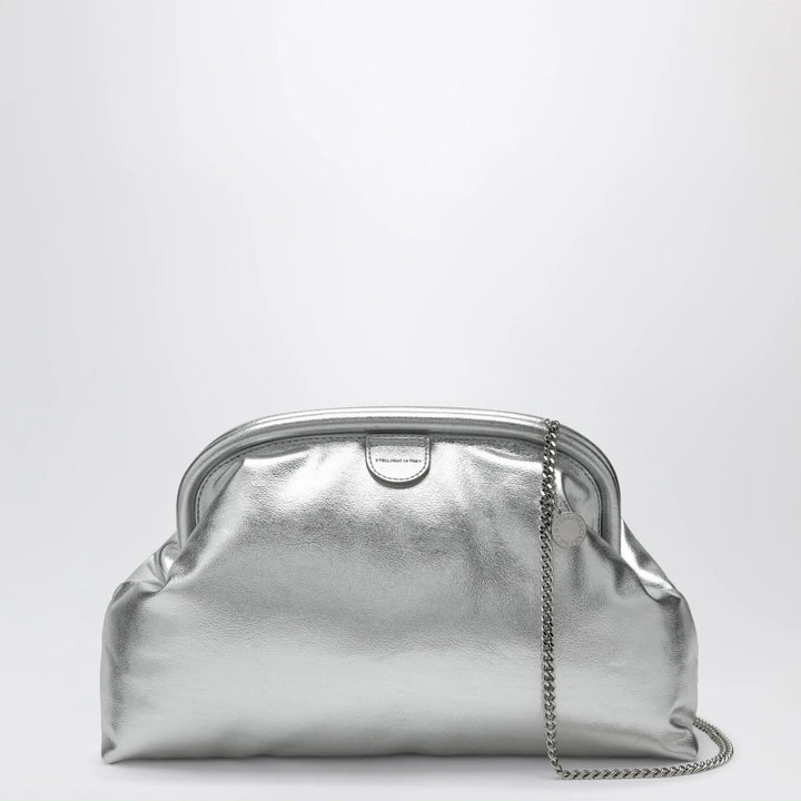 Stella McCartney - Silver metallic padded Falabella clutch Brand Apparel &amp; Accessories TU