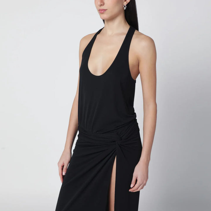 THE ANDAMANE - Black Juno dress with ruching Brand Apparel &amp; Accessories