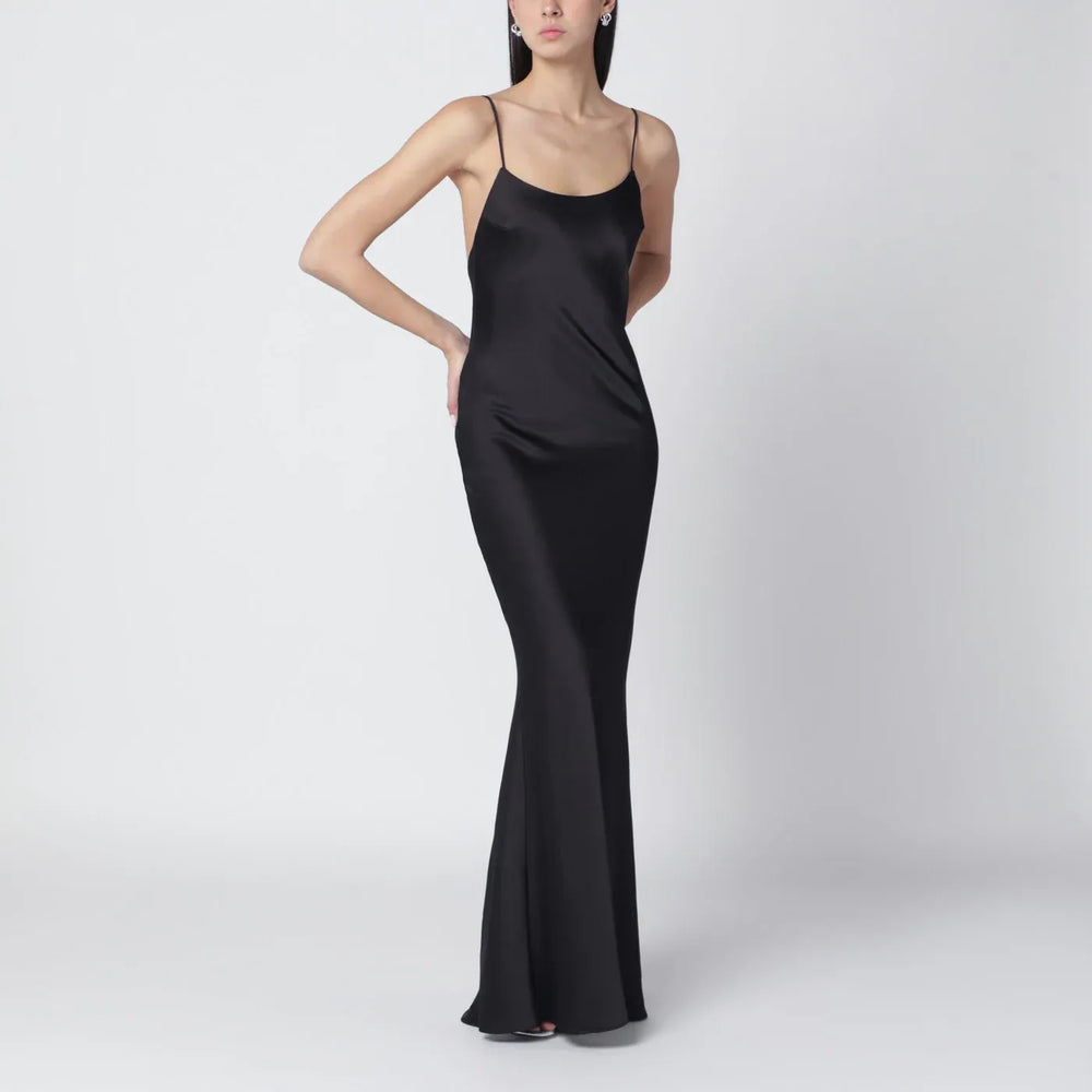 THE ANDAMANE - Black Ninfea dress with back draping Brand Apparel & Accessories 38  IT