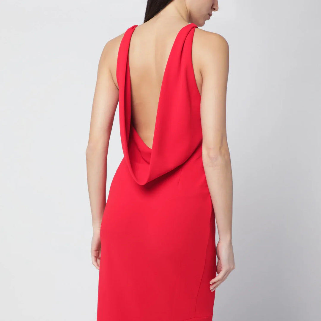 THE ANDAMANE - Red Carmen open-back dress Brand Apparel &amp; Accessories