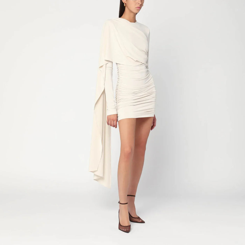 THE ANDAMANE - Xenia ivory mini dress Brand Apparel & Accessories 40  IT