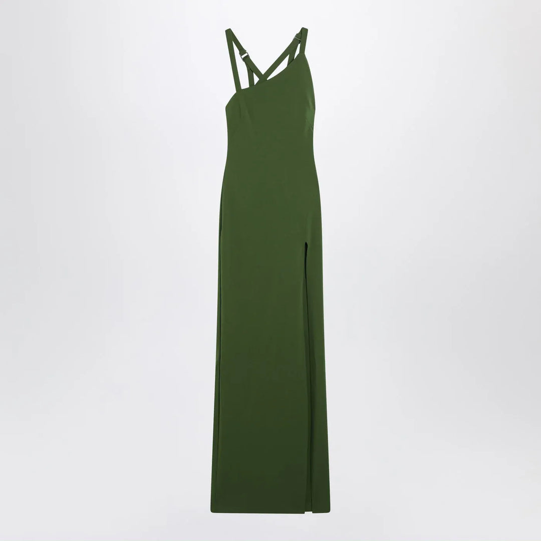 The Attico - Long green dress with slit Brand Apparel &amp; Accessories 38  IT