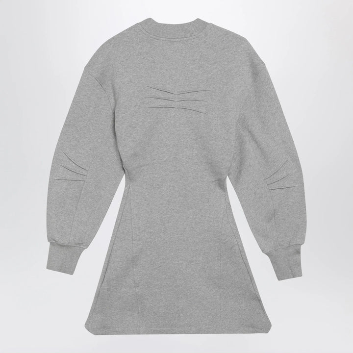 The Attico - Melange cotton jersey mini dress in grey Brand Apparel &amp; Accessories 42  IT