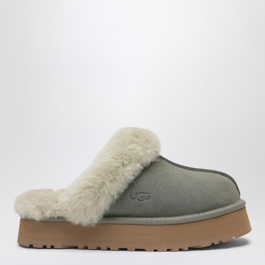 Apparel &amp; Accessories 5 US UGG - Disquette moss green eather slip-ons Brand