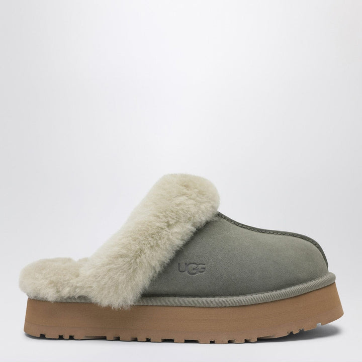 Apparel &amp; Accessories 5 US UGG - Disquette moss green eather slip-ons Brand