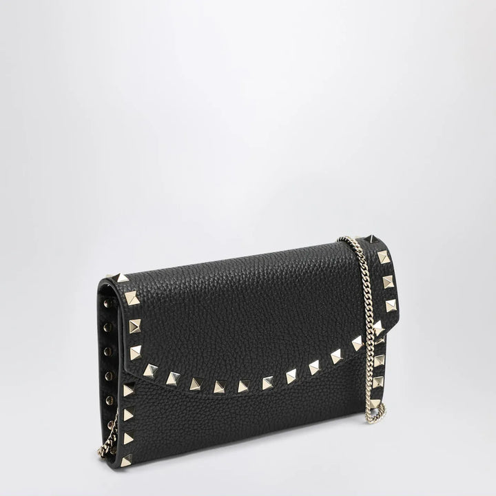 Valentino Garavani - Black Rockstud crossbody wallet Brand Apparel &amp; Accessories TU