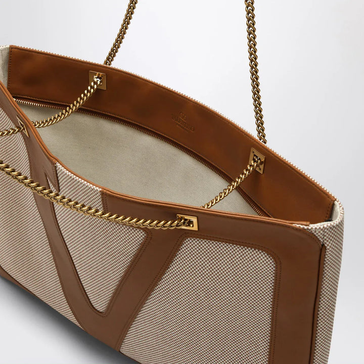 Valentino Garavani - Large Viva Superstar Bag in Natural/Spice Canvas Brand Apparel &amp; Accessories TU