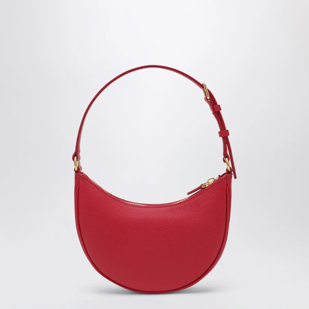 Valentino Garavani - Red leather Vlogo Signature mini hobo bag Brand Apparel &amp; Accessories TU