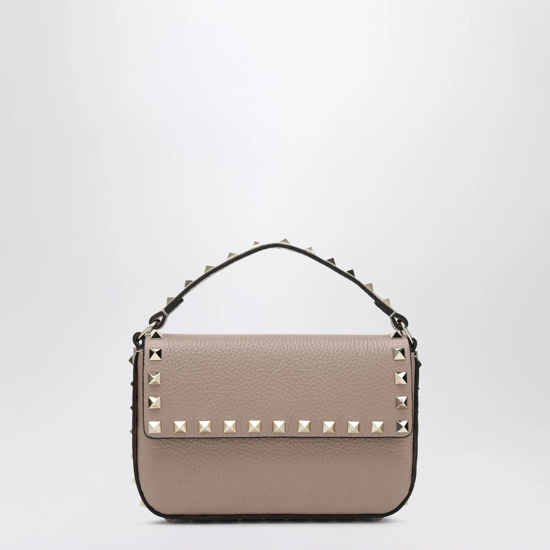Valentino Garavani - Rockstud pouch in grained calf leather, powder Brand Apparel &amp; Accessories U