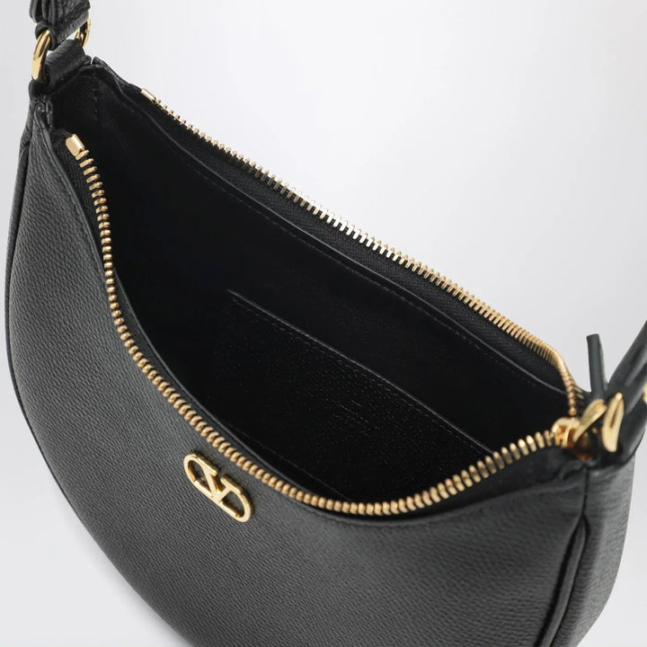 Valentino Garavani - Vlogo Signature Mini Hobo bag in black leather Brand Apparel &amp; Accessories TU