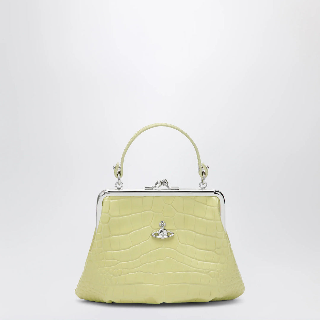 Vivienne Westwood - Granny Frame crocodile-embossed leather purse, lime Brand Apparel &amp; Accessories U