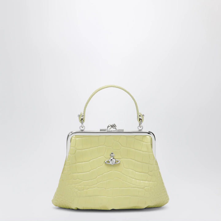 Vivienne Westwood - Granny Frame crocodile-embossed leather purse, lime Brand Apparel &amp; Accessories U