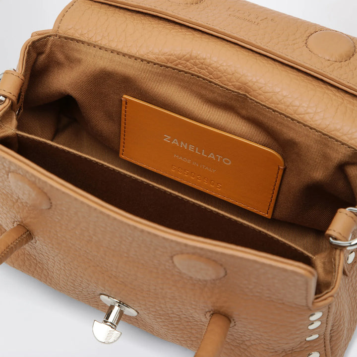 Zanellato - Dotta Baby amaretto grained leather bag Brand Apparel &amp; Accessories TU