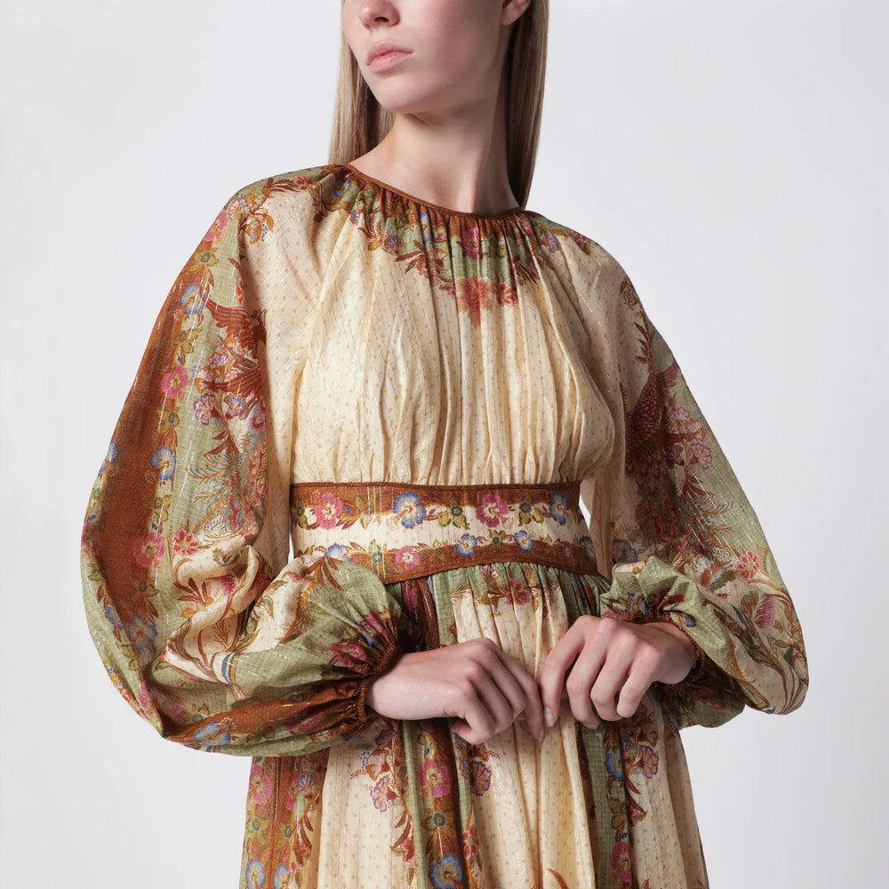 ZIMMERMANN - Cream cotton and silk Indra maxi dress Brand Apparel & Accessories