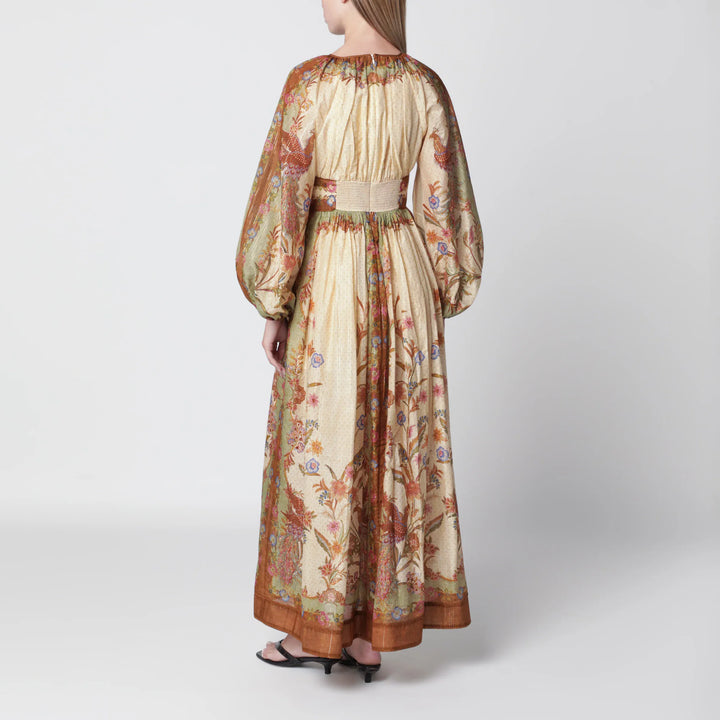 ZIMMERMANN - Cream cotton and silk Indra maxi dress Brand Apparel &amp; Accessories