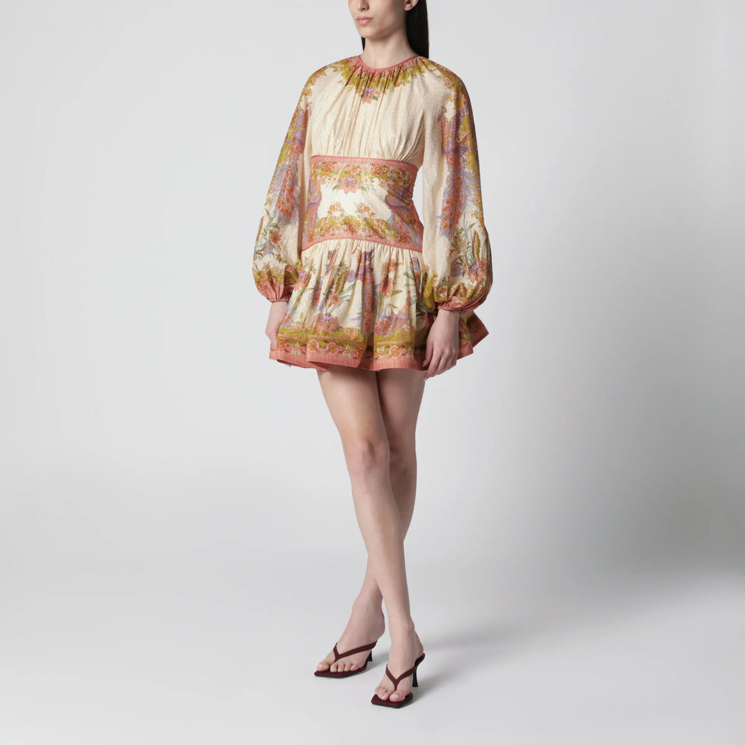 ZIMMERMANN - Indra mini dress with floral motif Brand Apparel &amp; Accessories 1