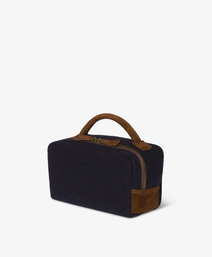 My Style Bags Personalised Berkeley Felt Beauty Case – Blue Brand Beauty Case