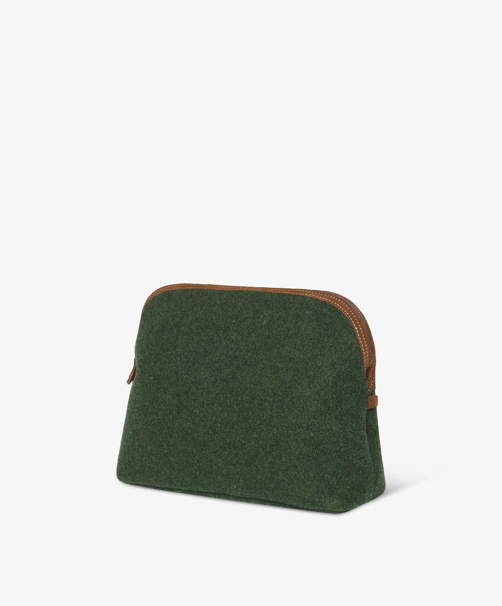 My Style Bags Personalised Felt Large Pouch – Green Brand Beauty Case