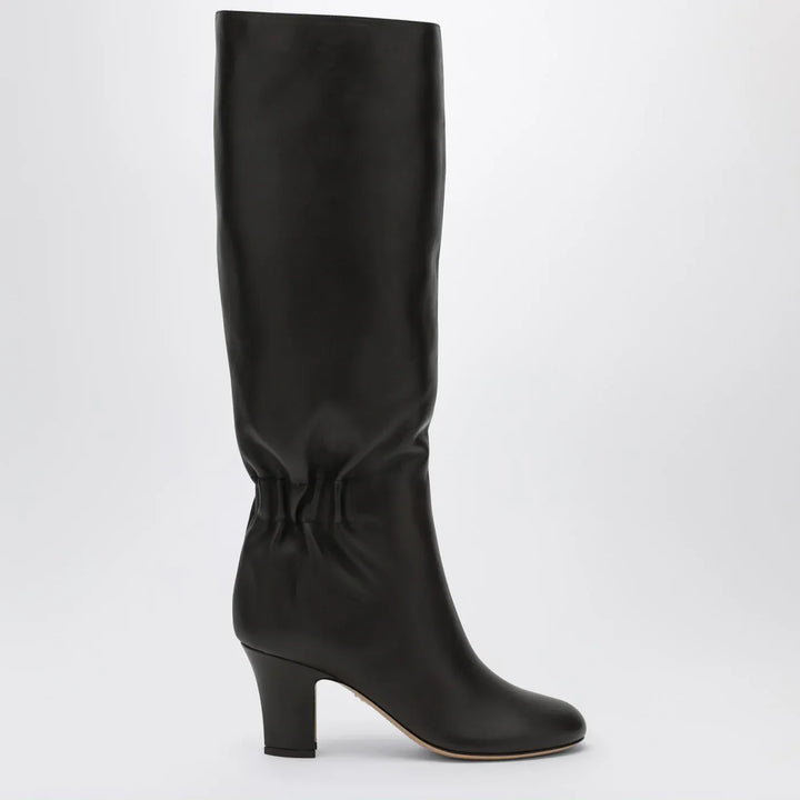 Ferragamo - Ruched Boots in Dark Brown Leather Brand Boots 6 US