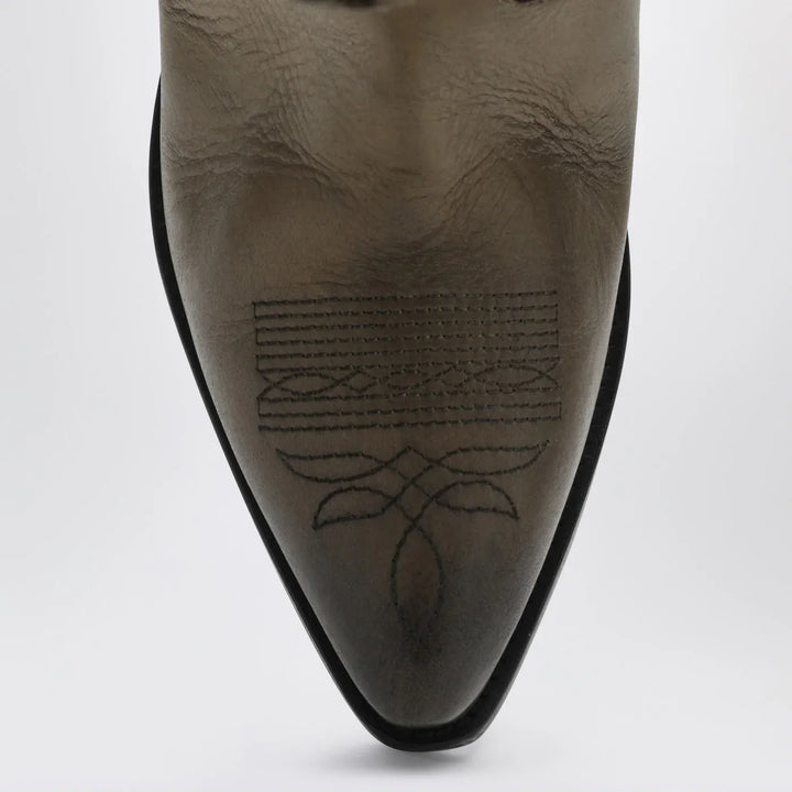 Golden Goose - Wish Star boots in khaki leather and suede Brand Boots