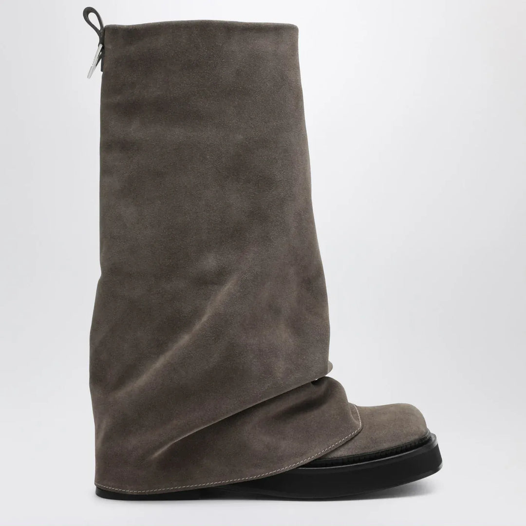 The Attico - Robin taupe suede Combat boots Brand Boots 36 IT