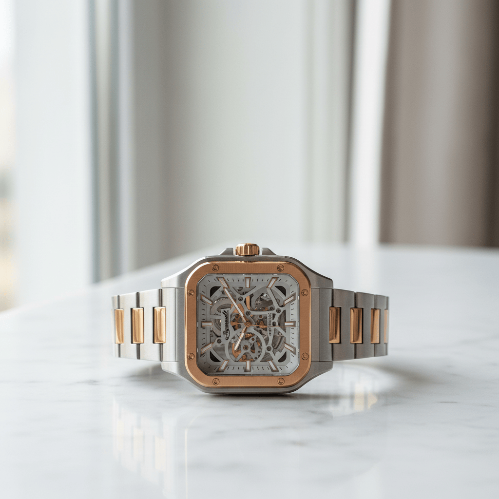 Ingersoll The Ollie 42mm Grey Dial and Two Tone Stainless Steel Watch Brand Chronograph Watches