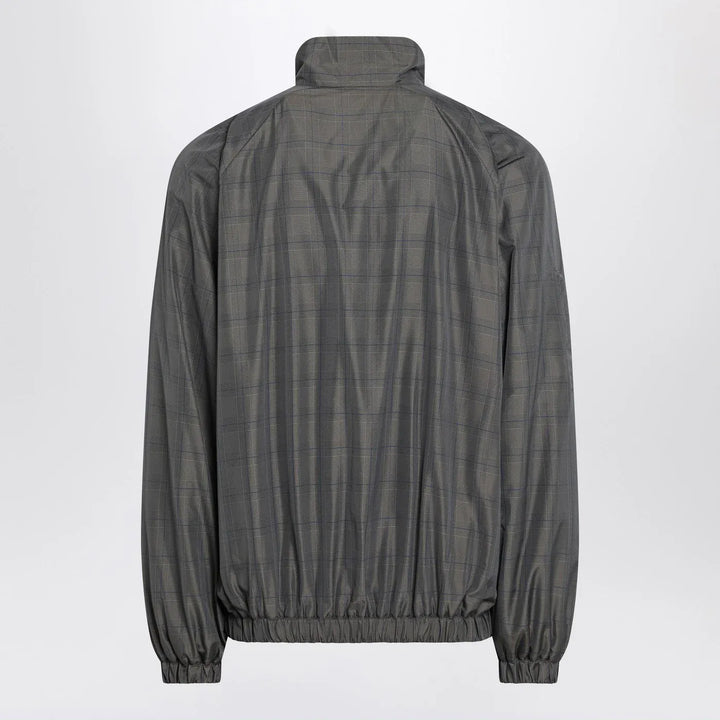 Balenciaga - Grey/blue nylon zip-up jacket Brand Coats &amp; Jackets