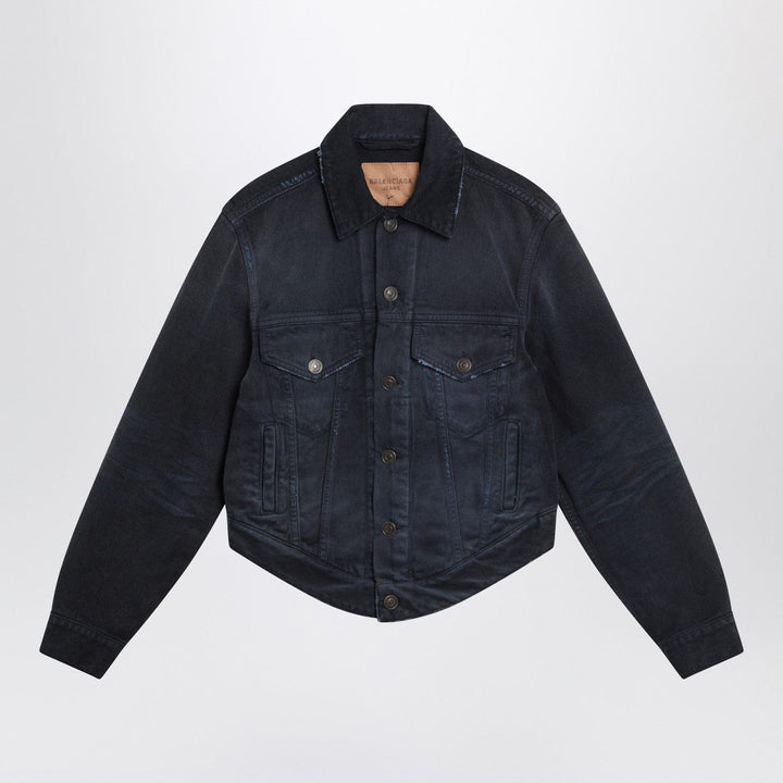 Coats &amp; Jackets Balenciaga - Navy blue jacket with curved waist Brand