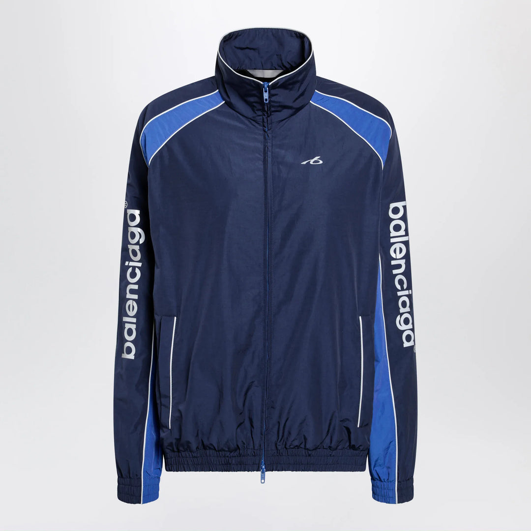 Balenciaga - Navy blue Techwear zip-up jacket in cotton blend Brand Coats &amp; Jackets XS