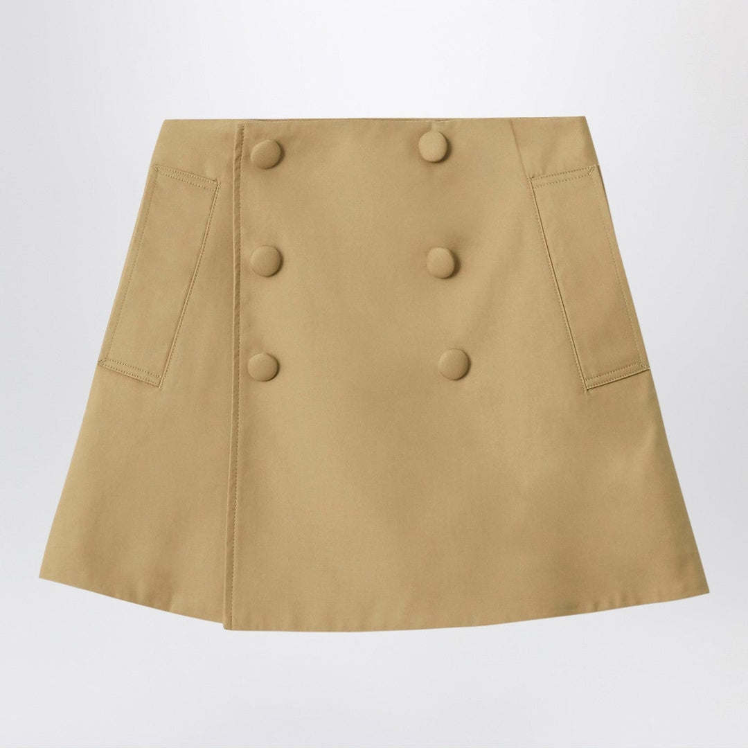 Coats &amp; Jackets Burberry - Sand-colored cotton trench skirt Brand